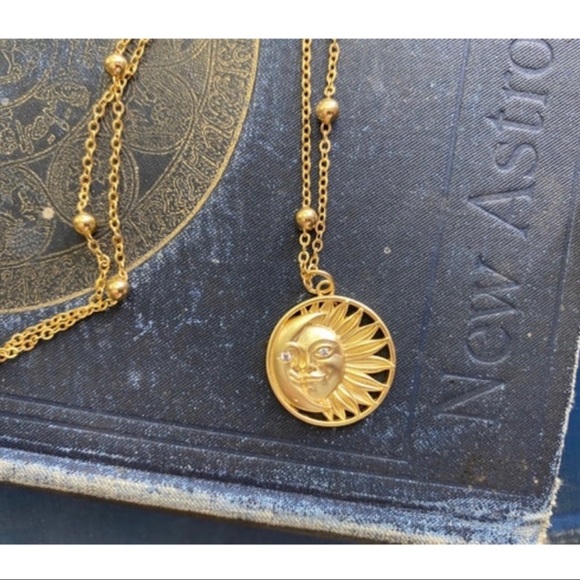 2 LEFT! Solana Sun and Moon Necklace - Picture 3 of 6